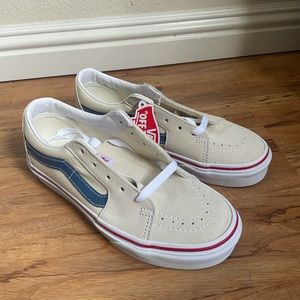- Old Skool Vans - blue and cream